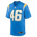 Zennovawear Praise Olatoke 46 Los Angeles Chargers Team Game Men Jersey - Powder Blue