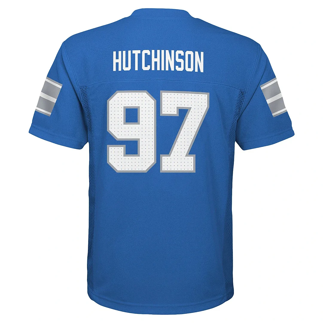 Zennovawear Aidan Hutchinson Detroit Lions Preschool Replica Player Jersey - Blue