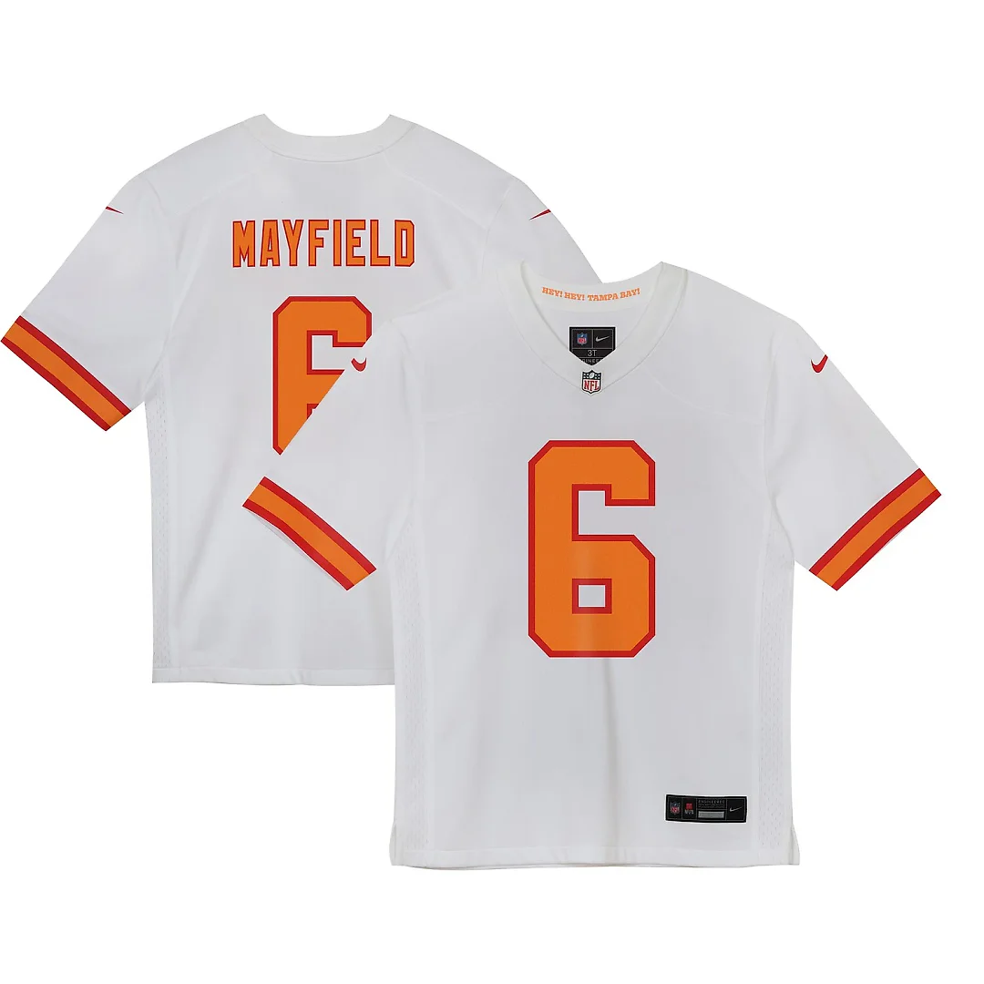 Zennovawear Baker Mayfield '76 Tampa Bay Buccaneers Preschool Game Jersey - White