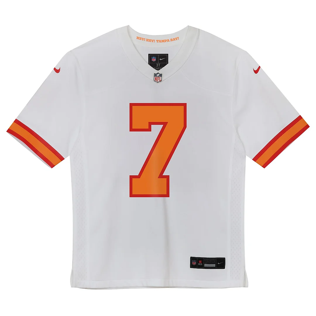 Zennovawear Bucky Irving '76 Tampa Bay Buccaneers Preschool Game Jersey - White