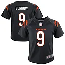 Zennovawear Preschool Cincinnati Bengals Joe Burrow Black Game Jersey