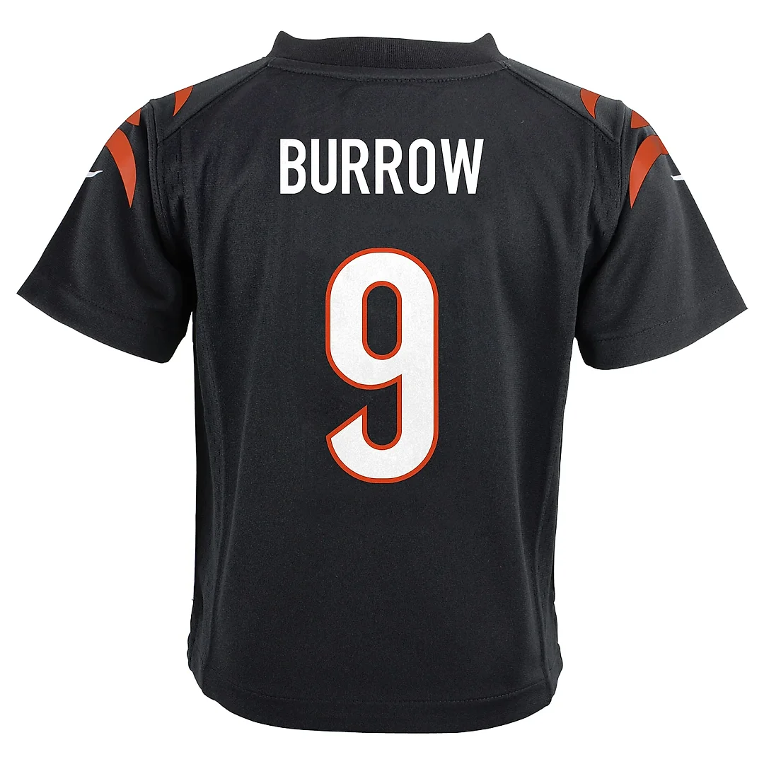 Zennovawear Preschool Cincinnati Bengals Joe Burrow Black Game Jersey