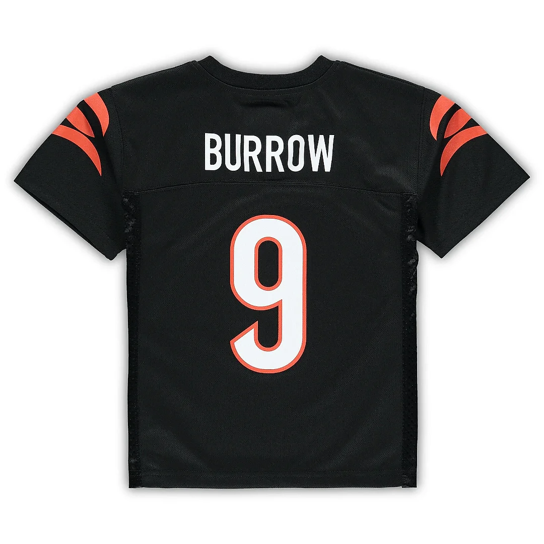 Zennovawear Preschool Cincinnati Bengals Joe Burrow Black Player Jersey