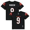 Zennovawear Preschool Cincinnati Bengals Joe Burrow Black Player Jersey