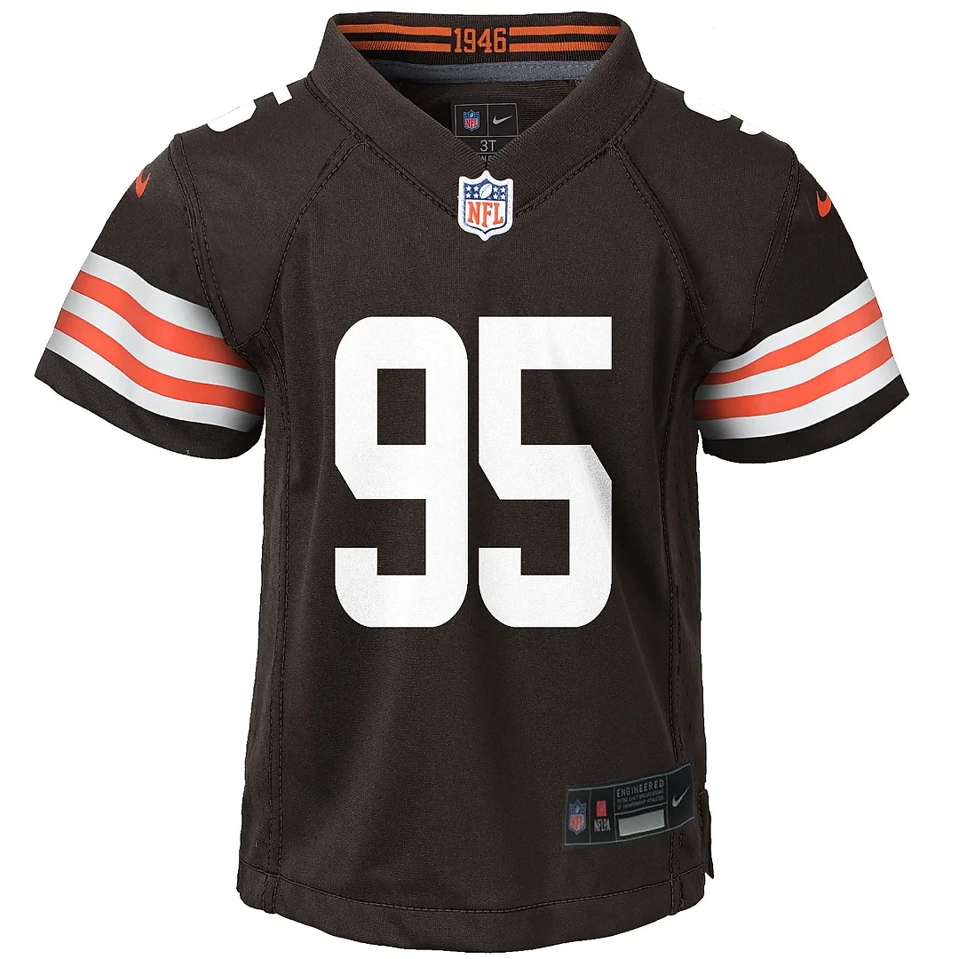 Zennovawear Preschool Cleveland Browns Myles Garrett Brown Player Game Jersey