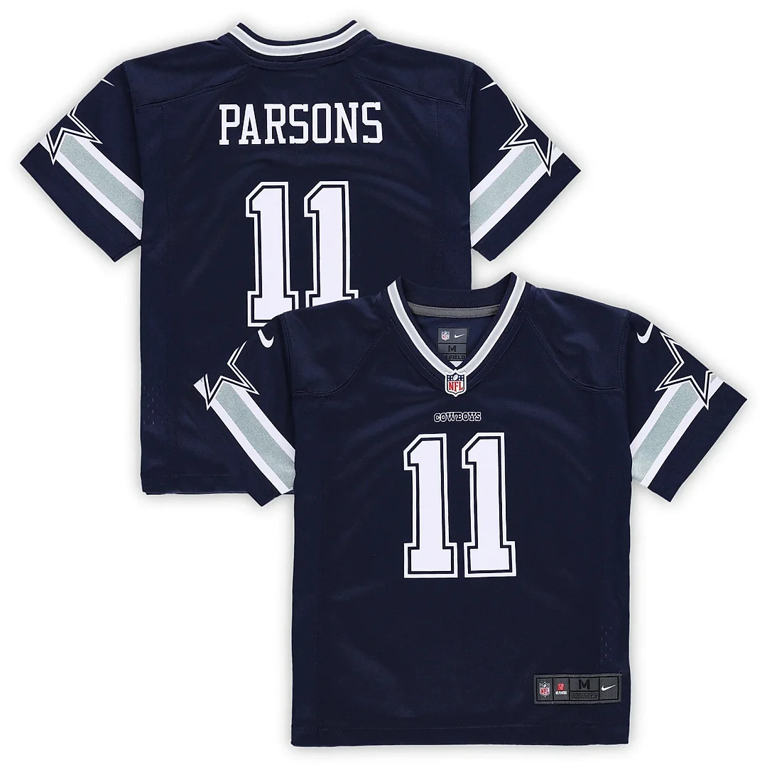Zennovawear Preschool Dallas Cowboys Micah Parsons Navy Game Jersey