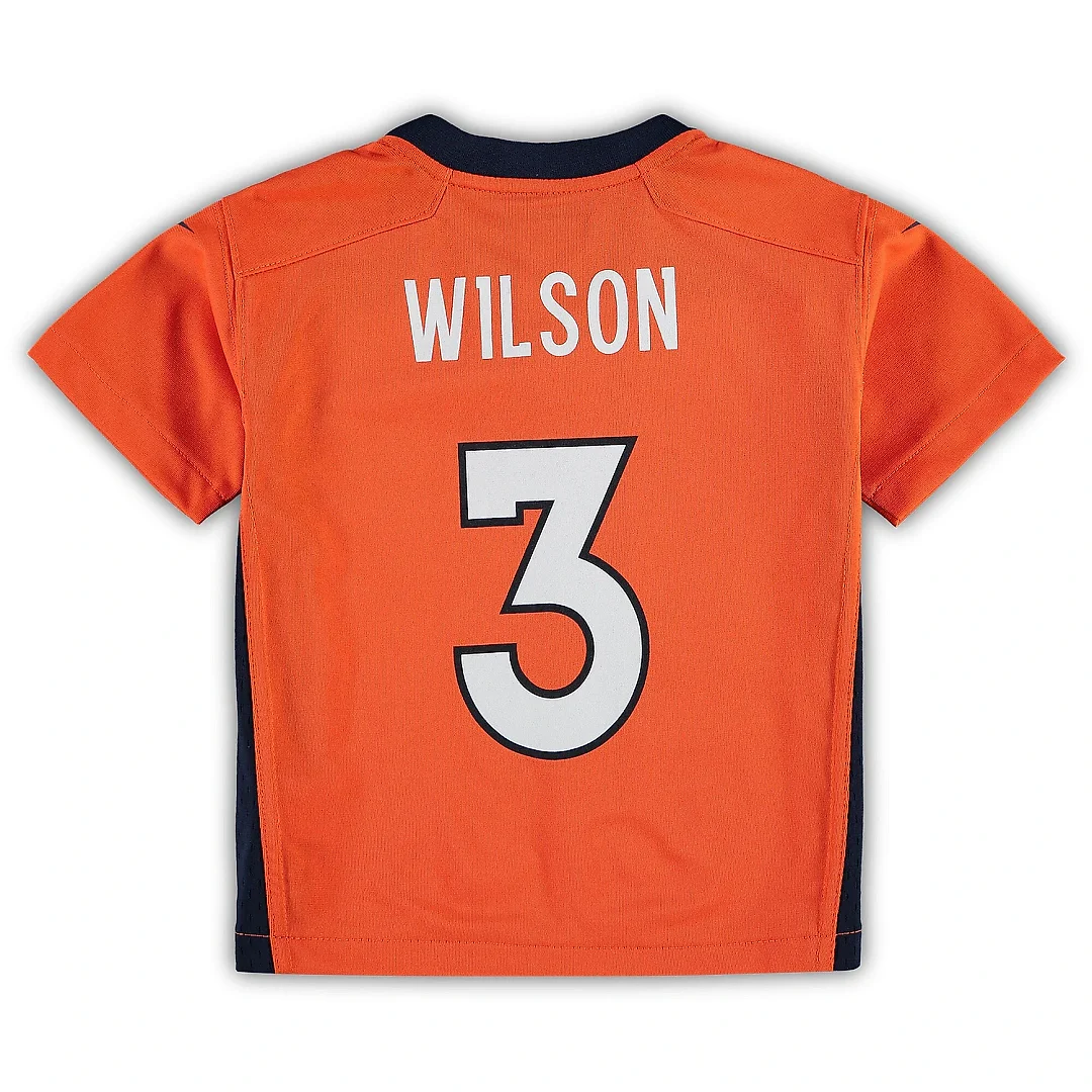 Zennovawear Preschool Denver Broncos Russell Wilson Orange Game Jersey
