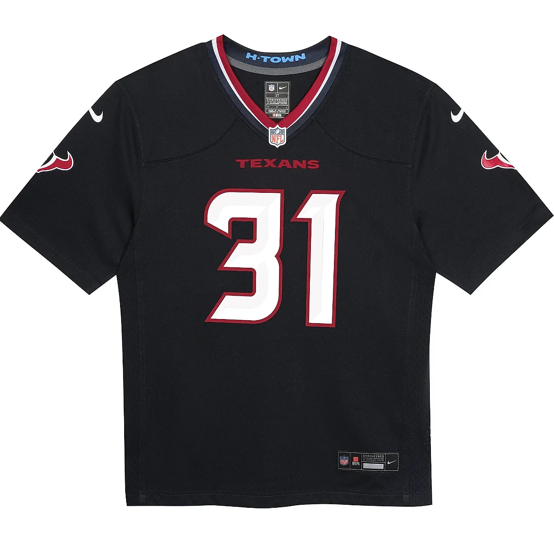 Zennovawear Preschool Houston Texans Dameon Pierce Navy Game Jersey