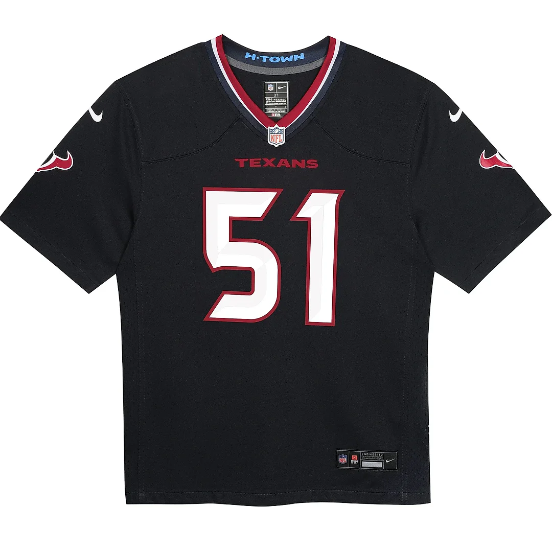 Zennovawear Preschool Houston Texans Will Anderson Jr. Navy Game Jersey