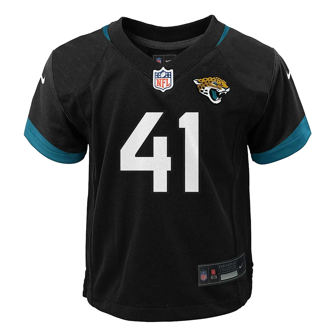 Zennovawear Preschool Jacksonville Jaguars Josh Hines-Allen Black Alternate Player Game Jersey