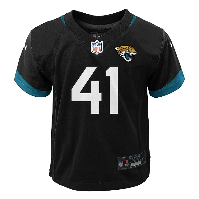 Zennovawear Preschool Jacksonville Jaguars Josh Hines-Allen Black Alternate Player Game Jersey