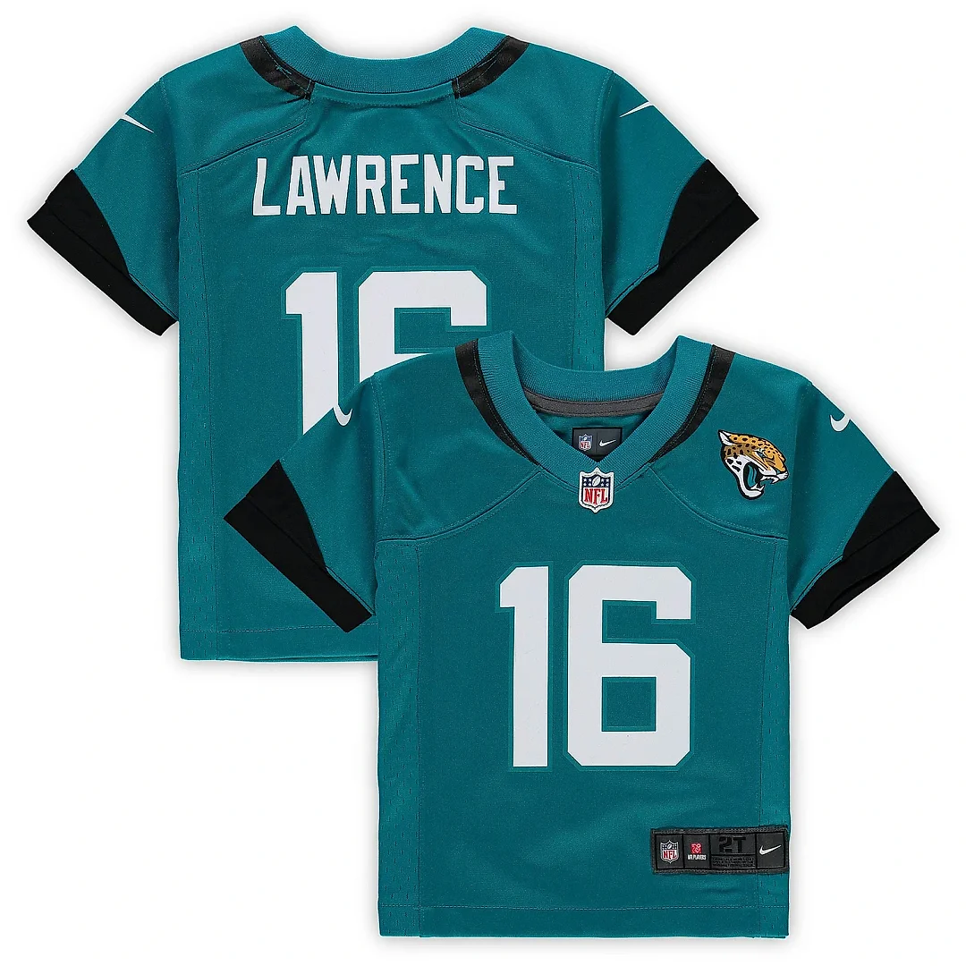 Zennovawear Preschool Jacksonville Jaguars Trevor Lawrence Teal Game Jersey