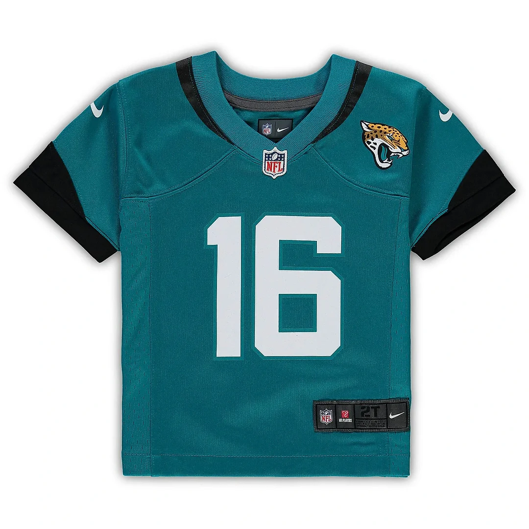 Zennovawear Preschool Jacksonville Jaguars Trevor Lawrence Teal Game Jersey