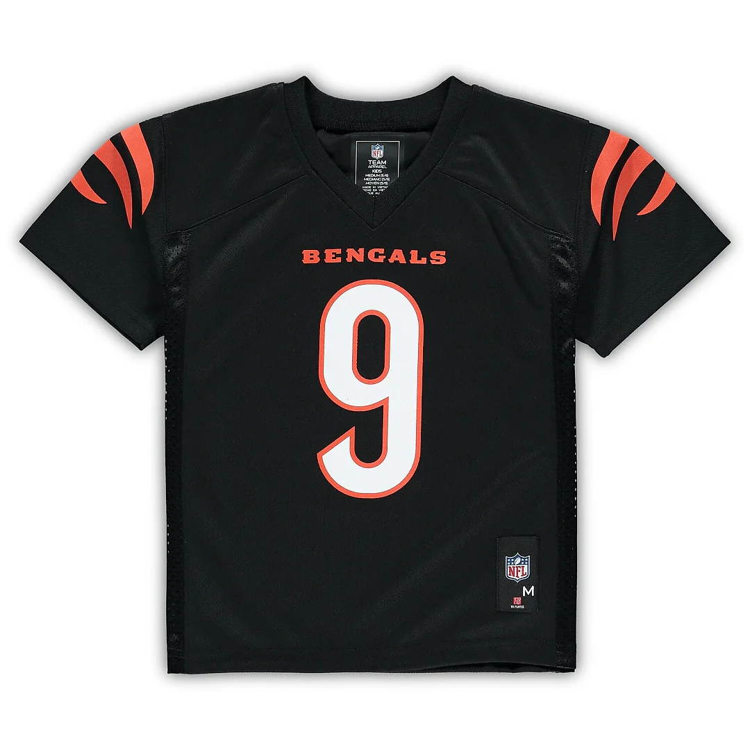 Zennovawear Joe Burrow Cincinnati Bengals Preschool Replica Player Jersey - Black