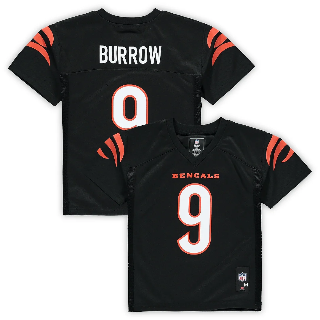 Zennovawear Joe Burrow Cincinnati Bengals Preschool Replica Player Jersey - Black