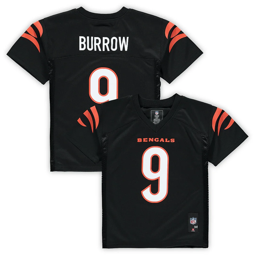 Zennovawear Joe Burrow Cincinnati Bengals Preschool Replica Player Jersey - Black