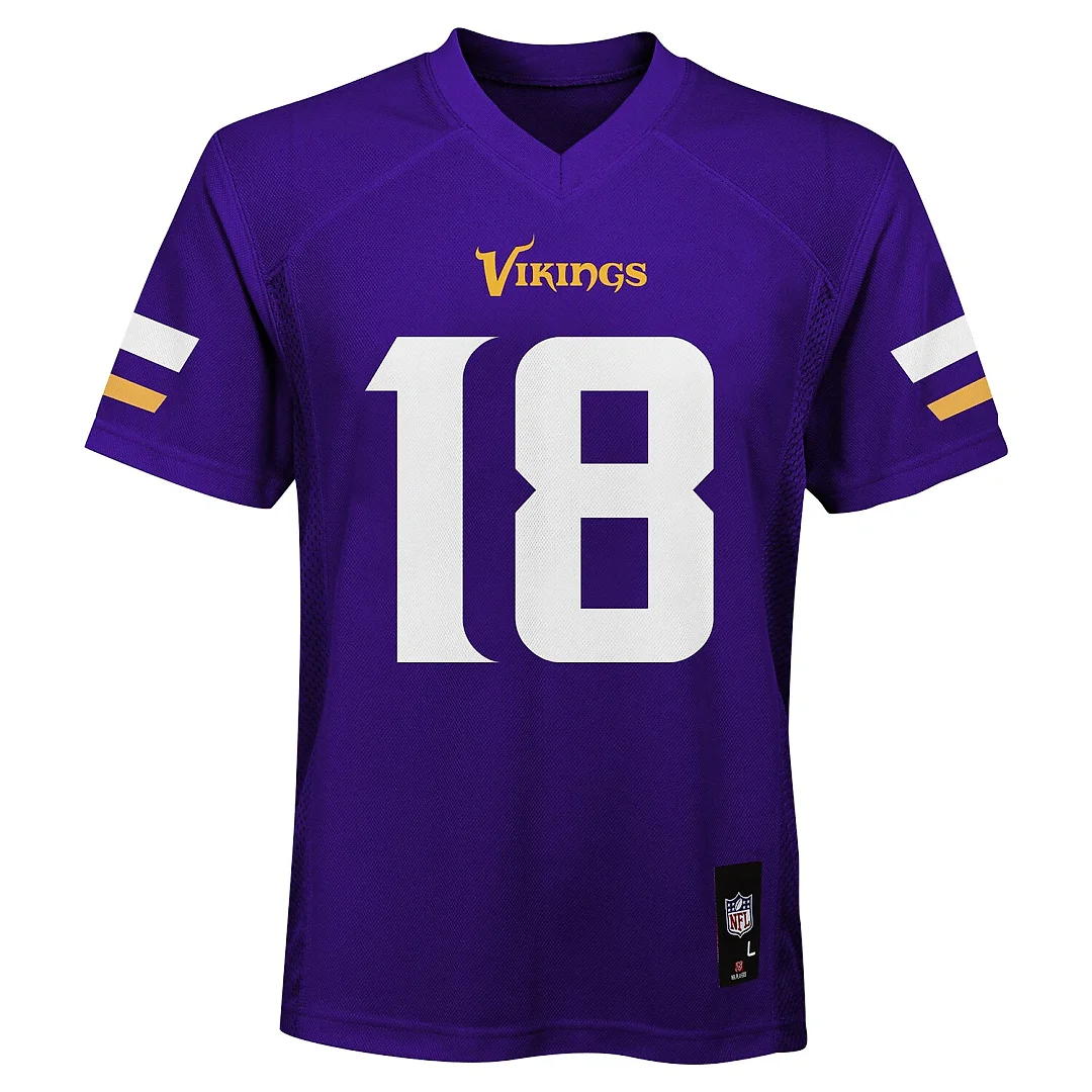 Zennovawear Justin Jefferson Minnesota Vikings Preschool Replica Player Jersey - Purple
