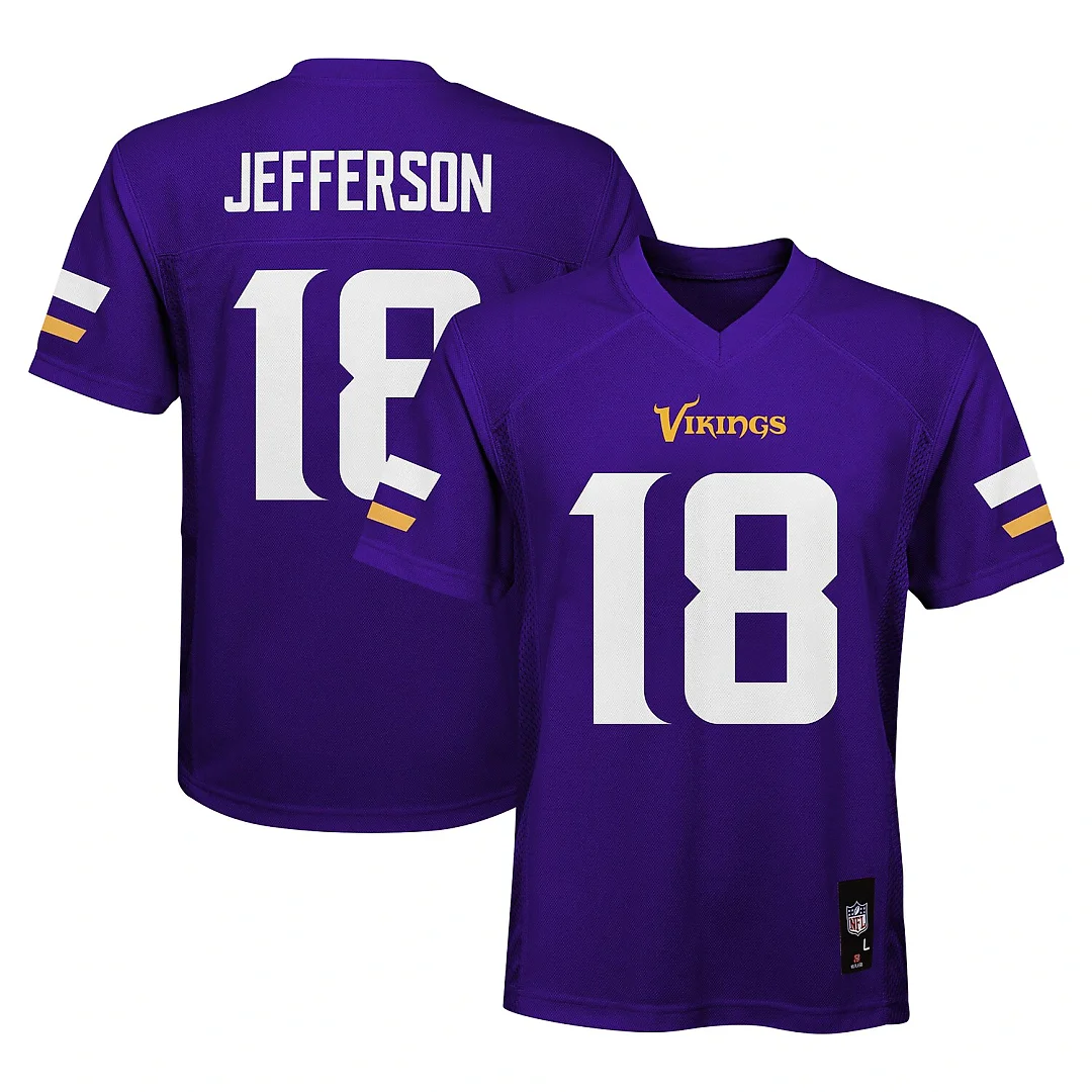 Zennovawear Justin Jefferson Minnesota Vikings Preschool Replica Player Jersey - Purple