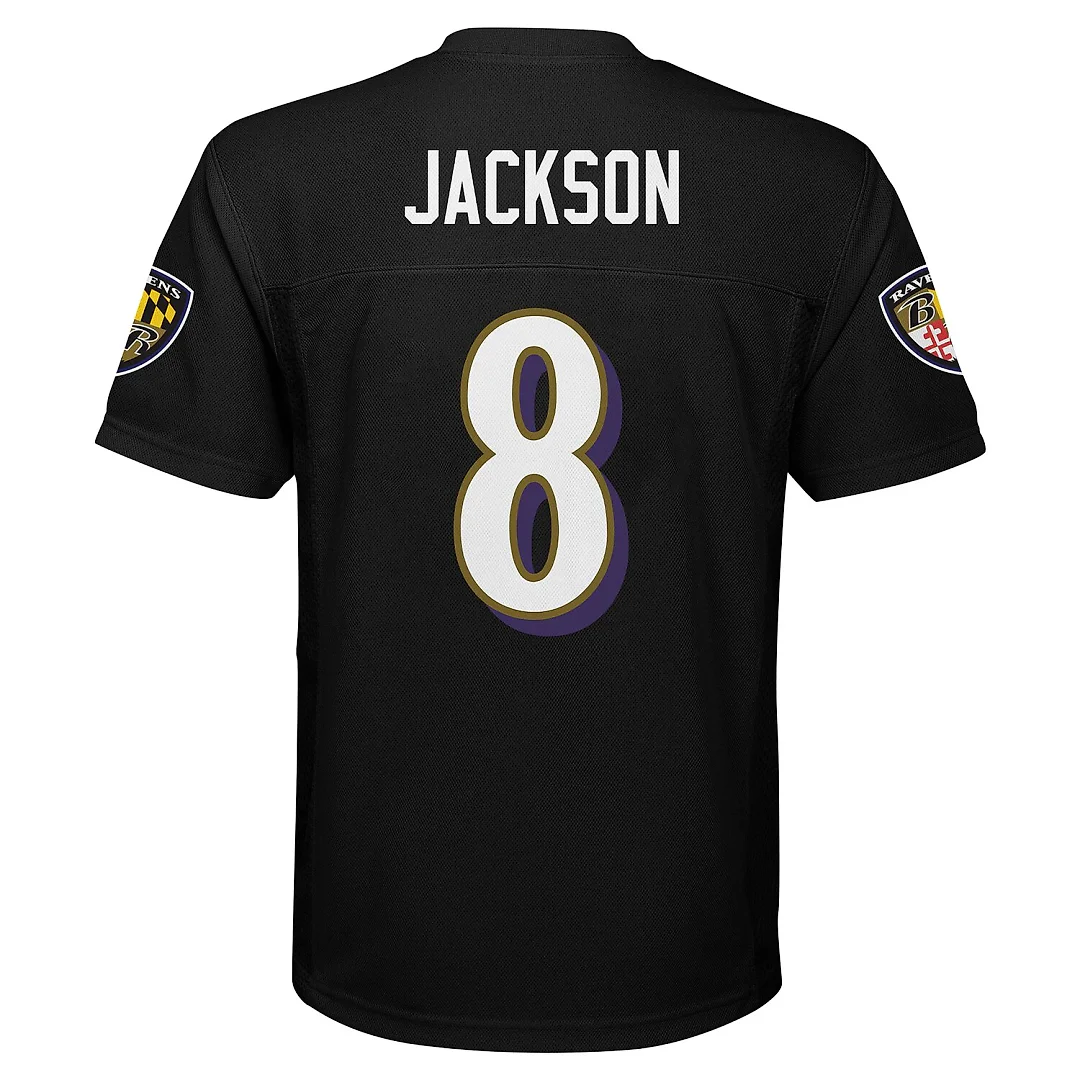 Zennovawear Lamar Jackson Baltimore Ravens Preschool Replica Player Jersey - Black
