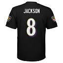Zennovawear Lamar Jackson Baltimore Ravens Preschool Replica Player Jersey - Black