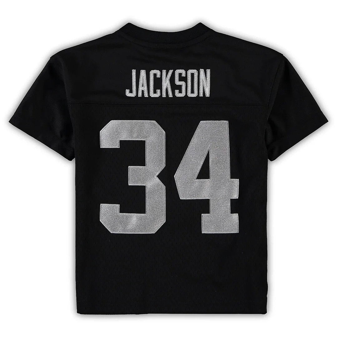 Zennovawear Preschool Las Vegas Raiders Bo Jackson Mitchell & Ness Black 1988 Retired Player Legacy Jersey