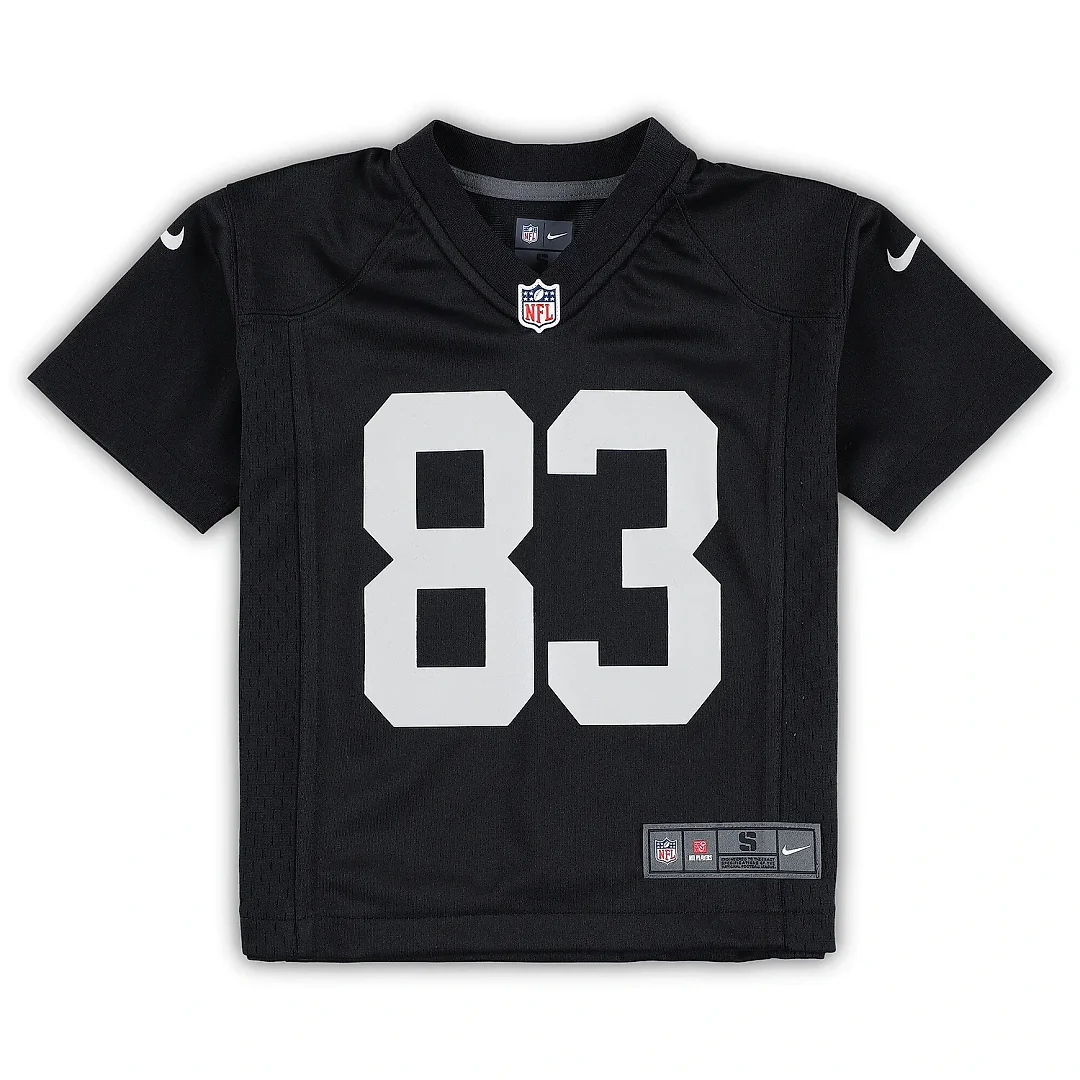 Zennovawear Preschool Las Vegas Raiders Darren Waller Black Game Jersey