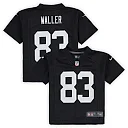 Zennovawear Preschool Las Vegas Raiders Darren Waller Black Game Jersey