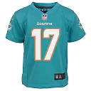 Zennovawear Preschool Miami Dolphins Jaylen Waddle Aqua Game Jersey