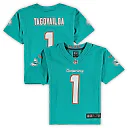 Zennovawear Preschool Miami Dolphins Tua Tagovailoa Aqua Game Jersey
