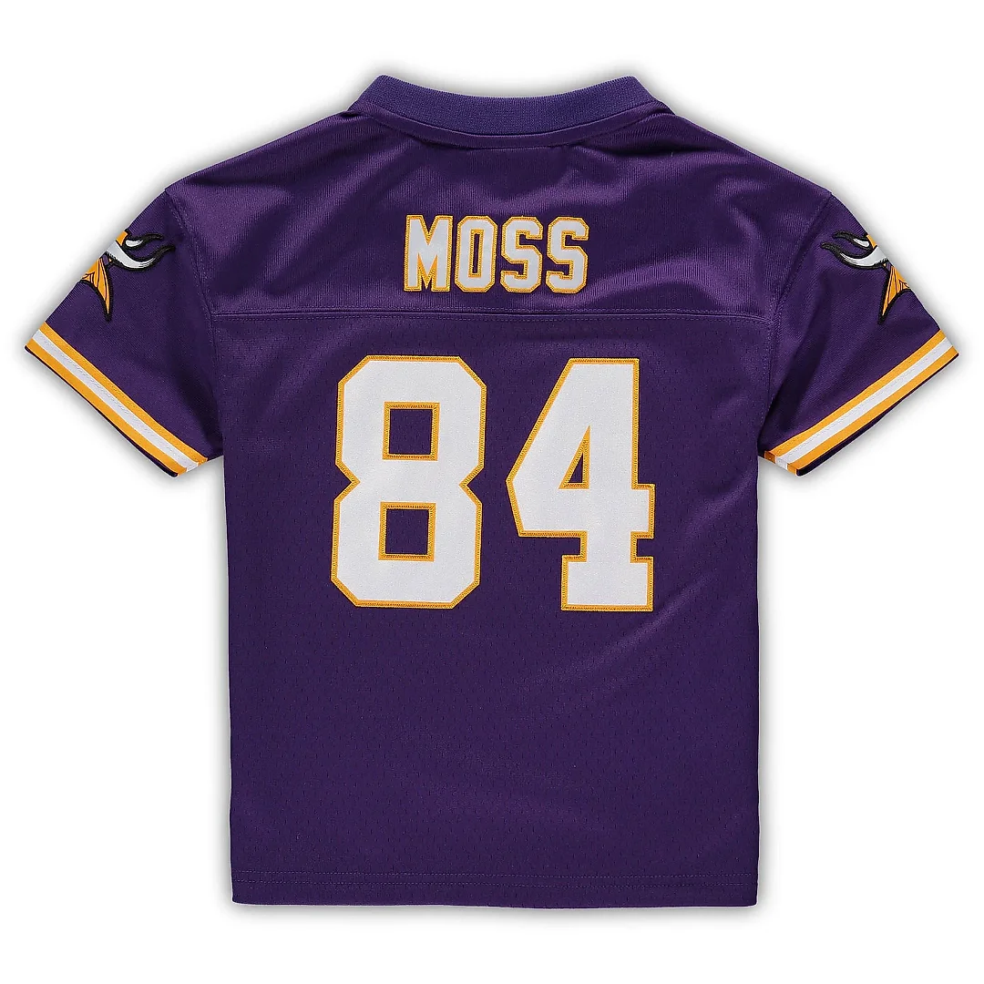 Zennovawear Preschool Minnesota Vikings Randy Moss Mitchell & Ness Purple 1998 Retired Legacy Jersey
