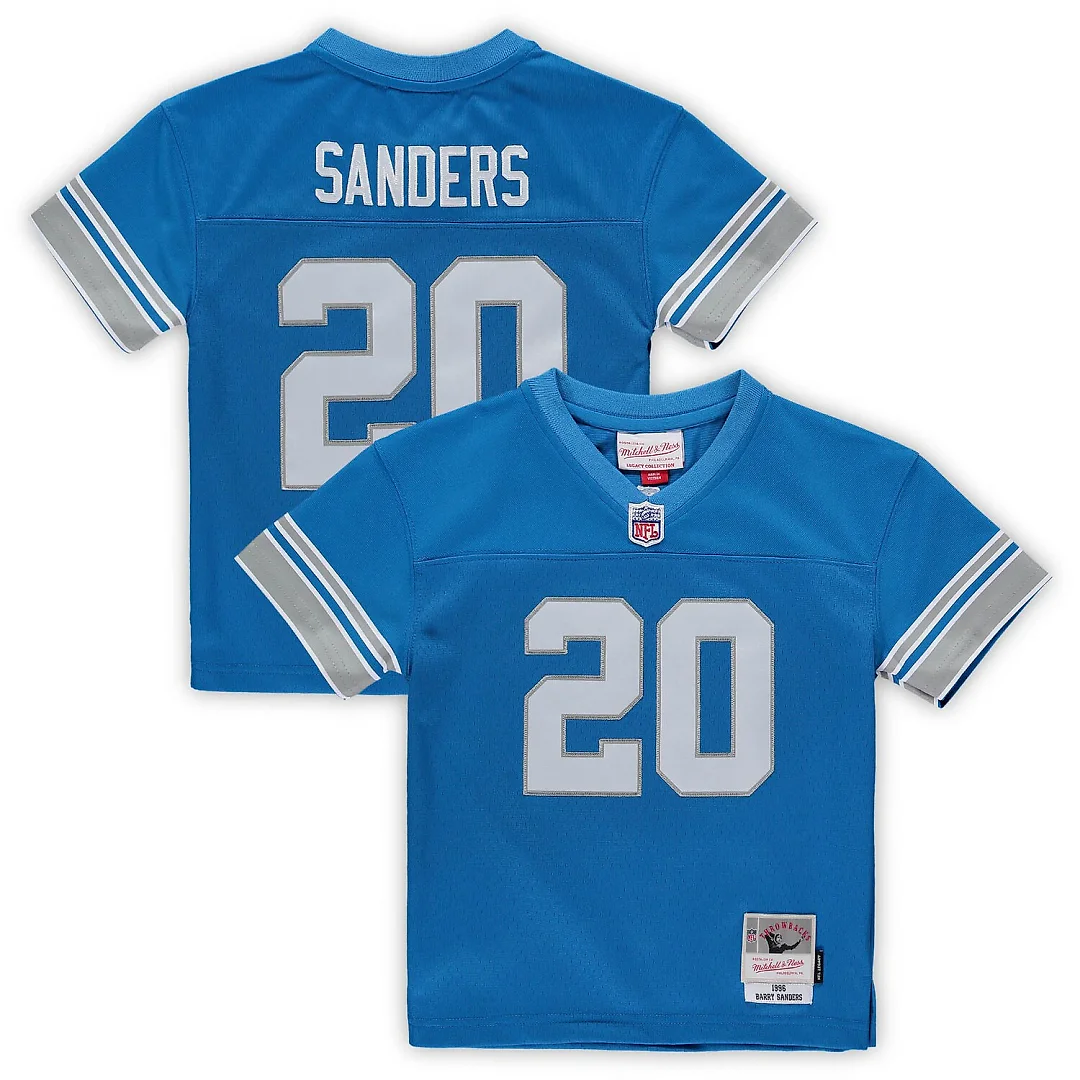 Zennovawear Barry Sanders Detroit Lions Male Preschool 1996 Retired Legacy Jersey - Blue