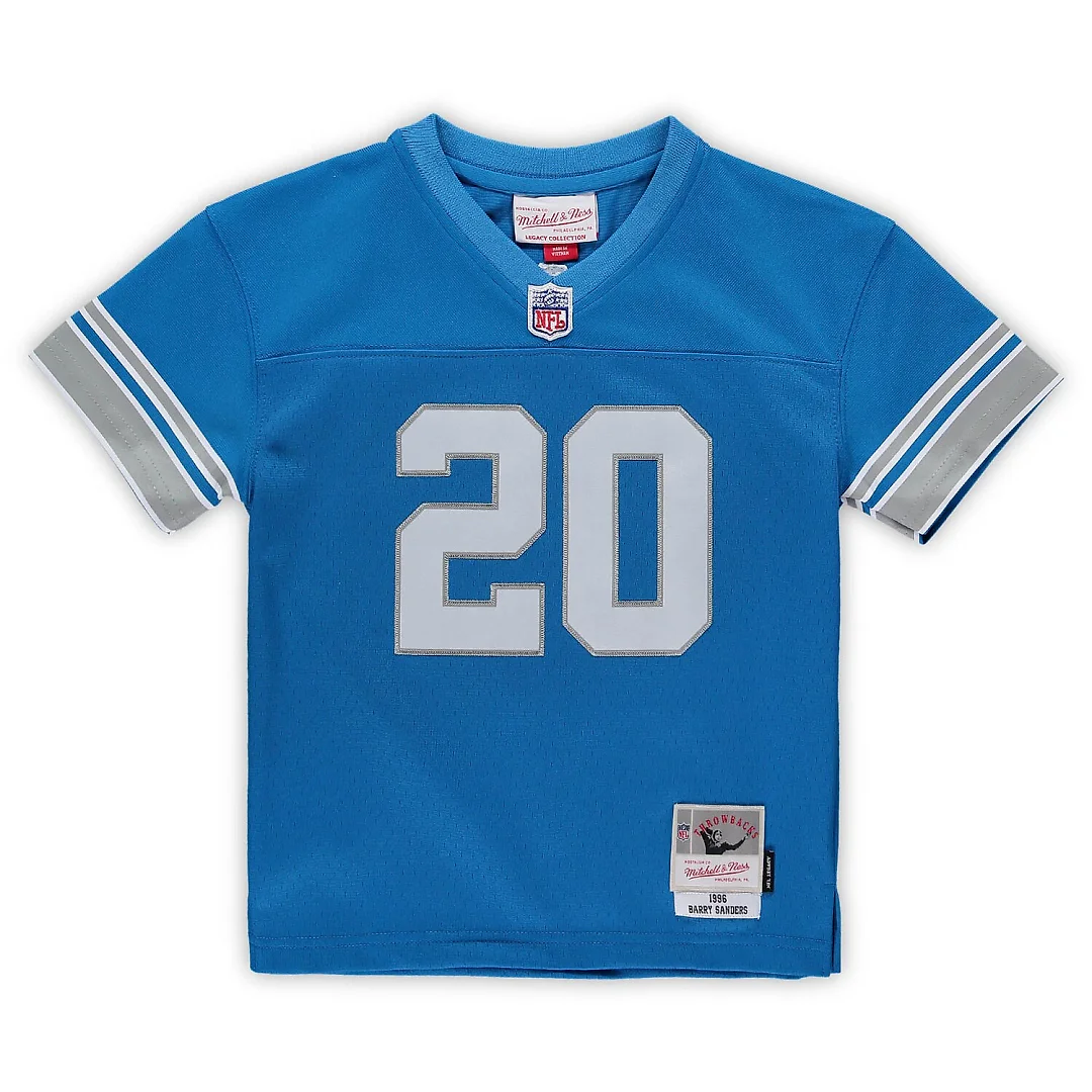 Zennovawear Barry Sanders Detroit Lions Male Preschool 1996 Retired Legacy Jersey - Blue