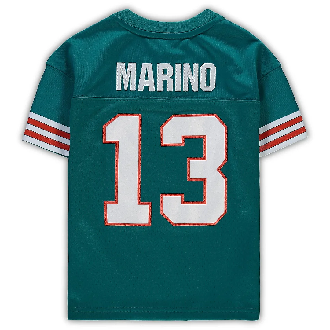 Zennovawear Dan Marino Miami Dolphins Male Preschool 1984 Retired Legacy Jersey - Aqua