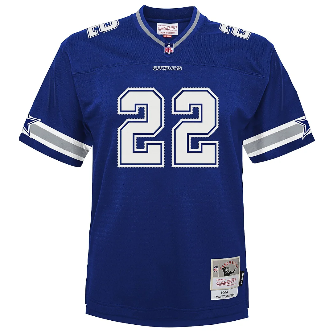 Zennovawear Emmitt Smith Dallas Cowboys Preschool 1996 Retired Player Legacy Jersey - Navy