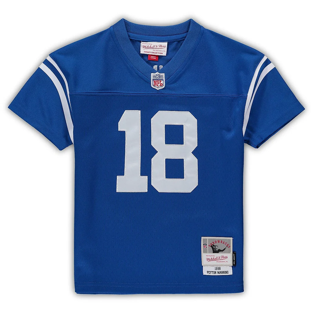 Zennovawear Peyton Manning Indianapolis Colts Male Preschool Retired Legacy Jersey - Royal