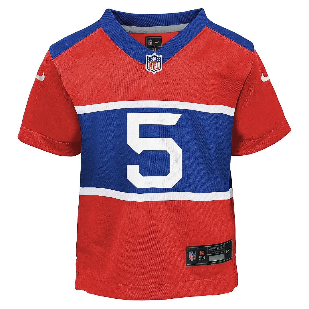 Zennovawear Preschool New York Giants Kayvon Thibodeaux Century Red Alternate Player Game Jersey