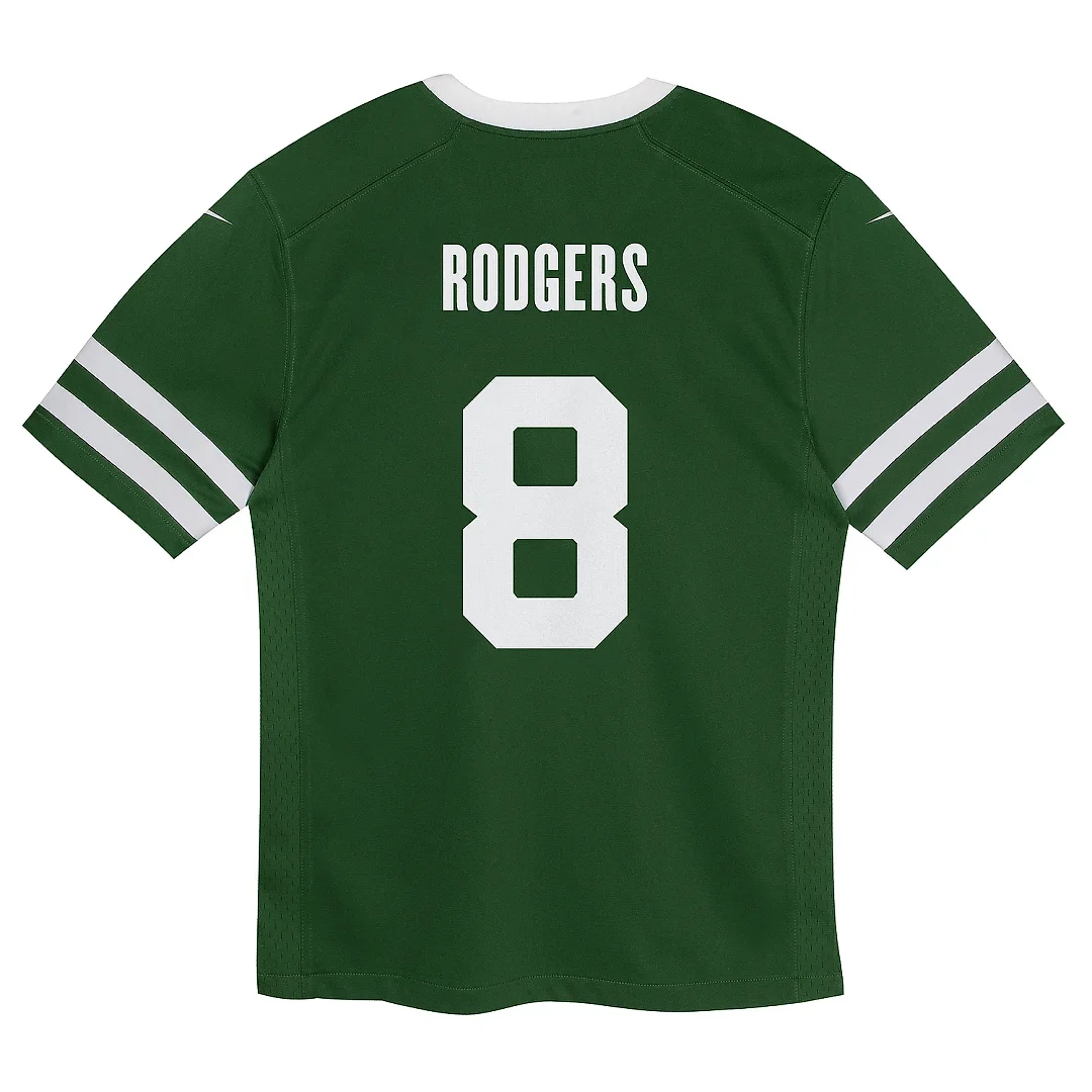 Zennovawear Preschool New York Jets Aaron Rodgers Legacy Green Game Jersey