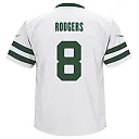 Zennovawear Preschool New York Jets Aaron Rodgers Legacy White Game Jersey