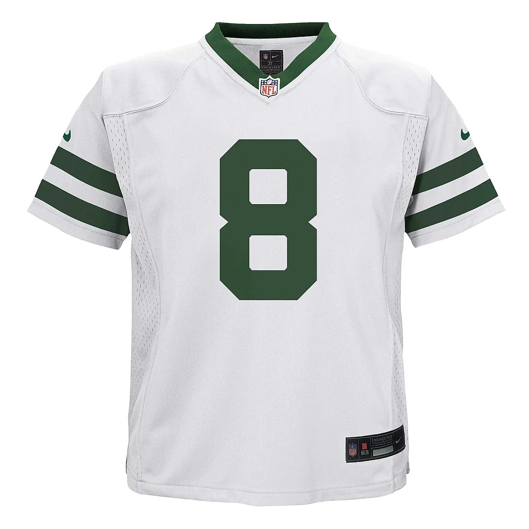 Zennovawear Preschool New York Jets Aaron Rodgers Legacy White Game Jersey