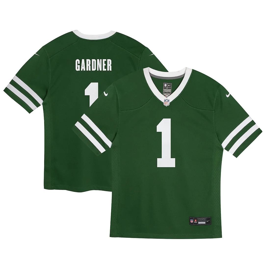 Zennovawear Ahmad Sauce Gardner New York Jets Preschool Game Jersey - Legacy Green