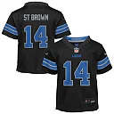 Zennovawear Amon-Ra St. Brown Detroit Lions Preschool Alternate Player Game Jersey - Black