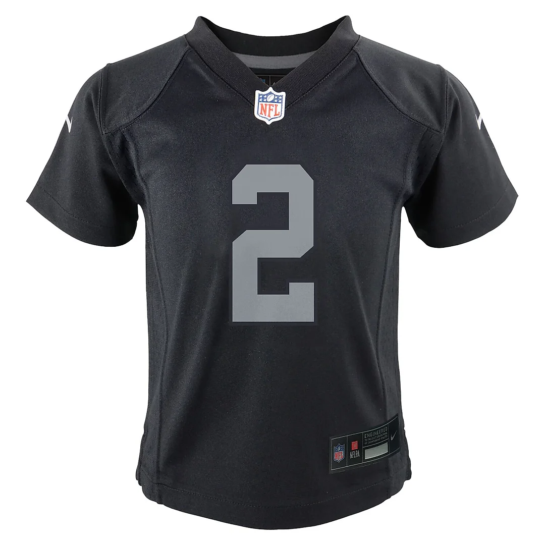 Zennovawear Ashton Jeanty Las Vegas Raiders Preschool Team Player Game Jersey - Black