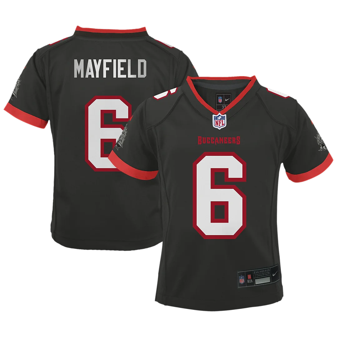 Zennovawear Baker Mayfield Tampa Bay Buccaneers Preschool Alternate Game Jersey - Pewter