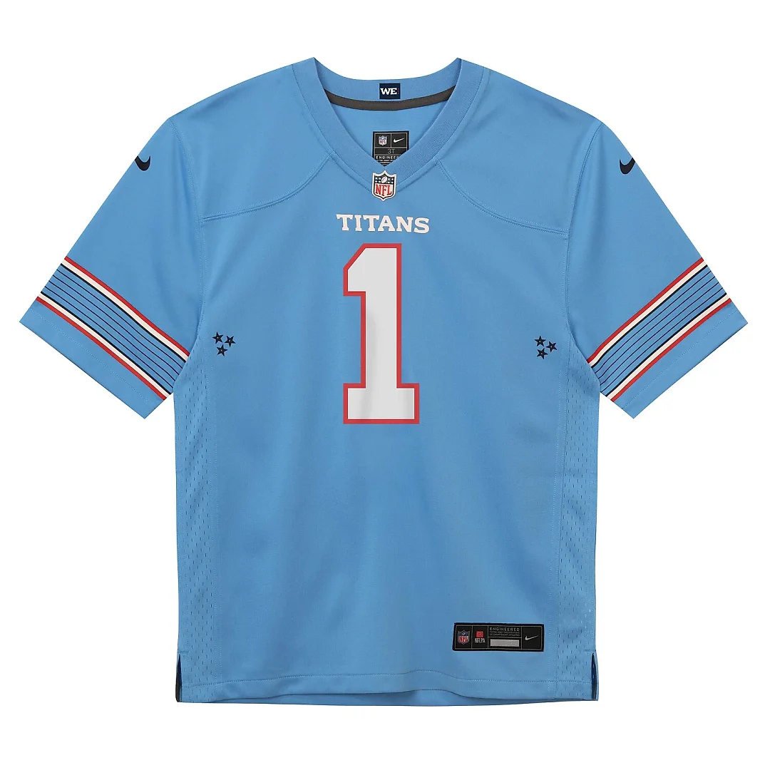 Zennovawear Cameron Ward Tennessee Titans Preschool Team Game Jersey - Light Blue