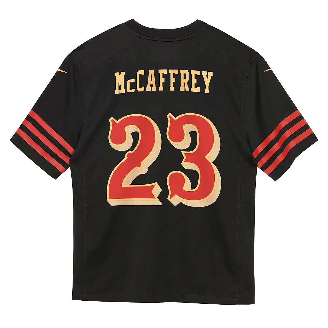 Zennovawear Christian McCaffrey San Francisco 49ers Preschool 2025 Rivalries Collection Game Jersey - Black
