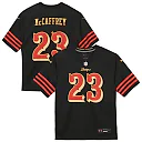 Zennovawear Christian McCaffrey San Francisco 49ers Preschool 2025 Rivalries Collection Game Jersey - Black