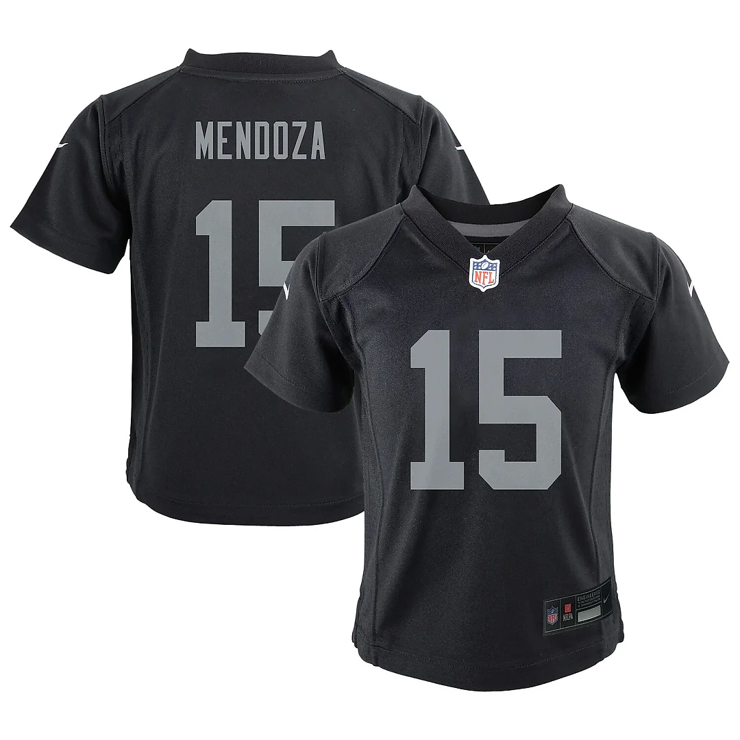 Zennovawear Fernando Mendoza Las Vegas Raiders Preschool Team Game Player Jersey - Black