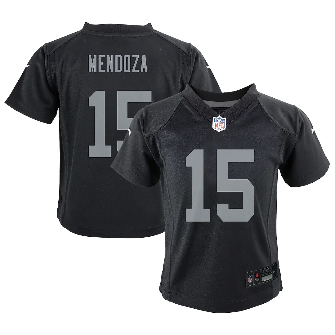 Zennovawear Fernando Mendoza Las Vegas Raiders Preschool Team Game Player Jersey - Black