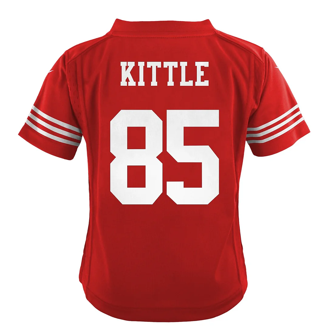 Zennovawear George Kittle San Francisco 49ers Preschool Game Jersey - Scarlet