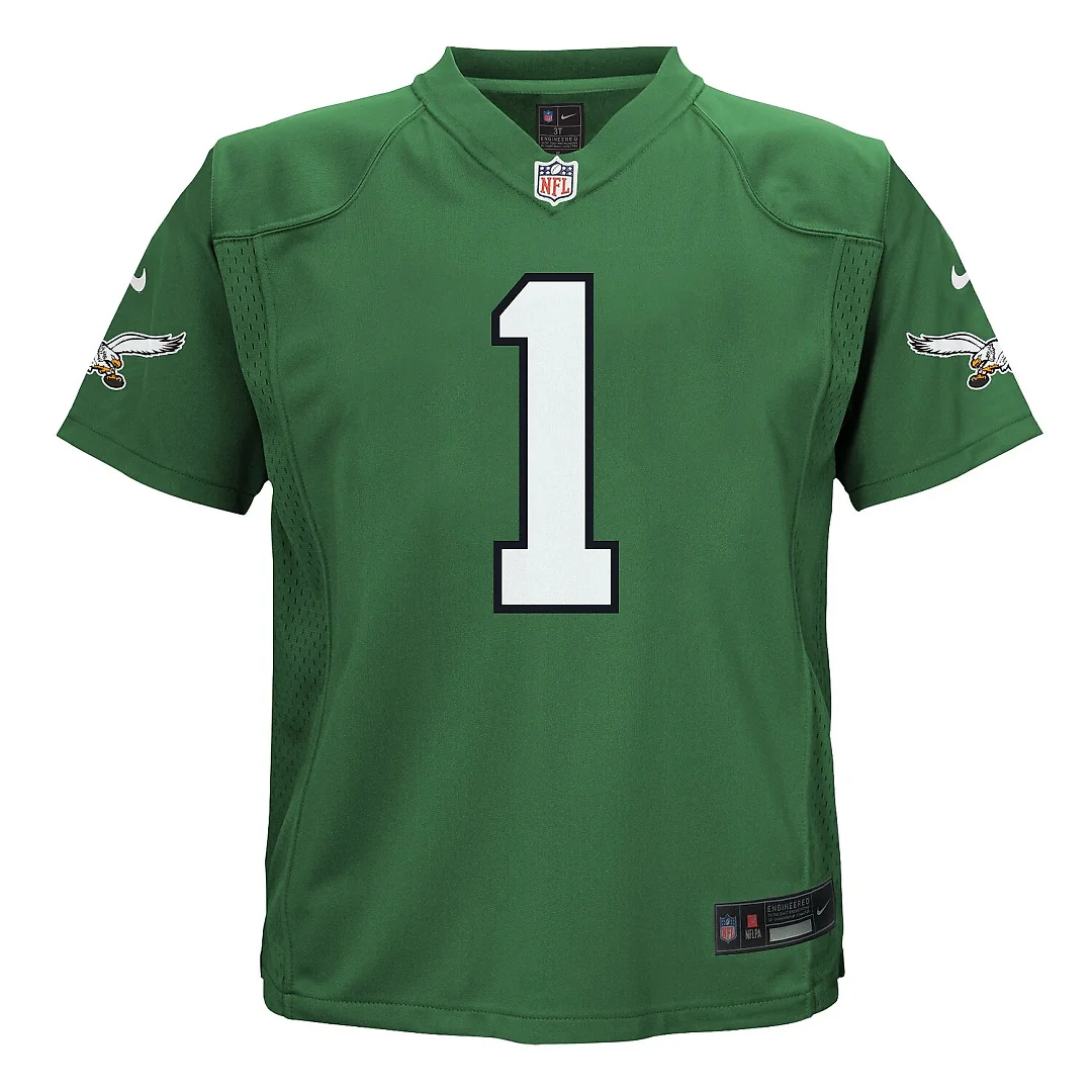 Zennovawear Jalen Hurts Philadelphia Eagles Preschool Game Jersey - Kelly Green